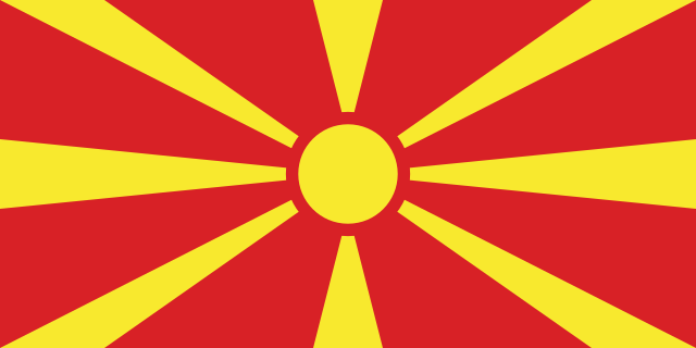 North Macedonia flag